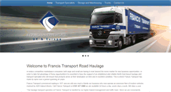 Desktop Screenshot of francistransport.com